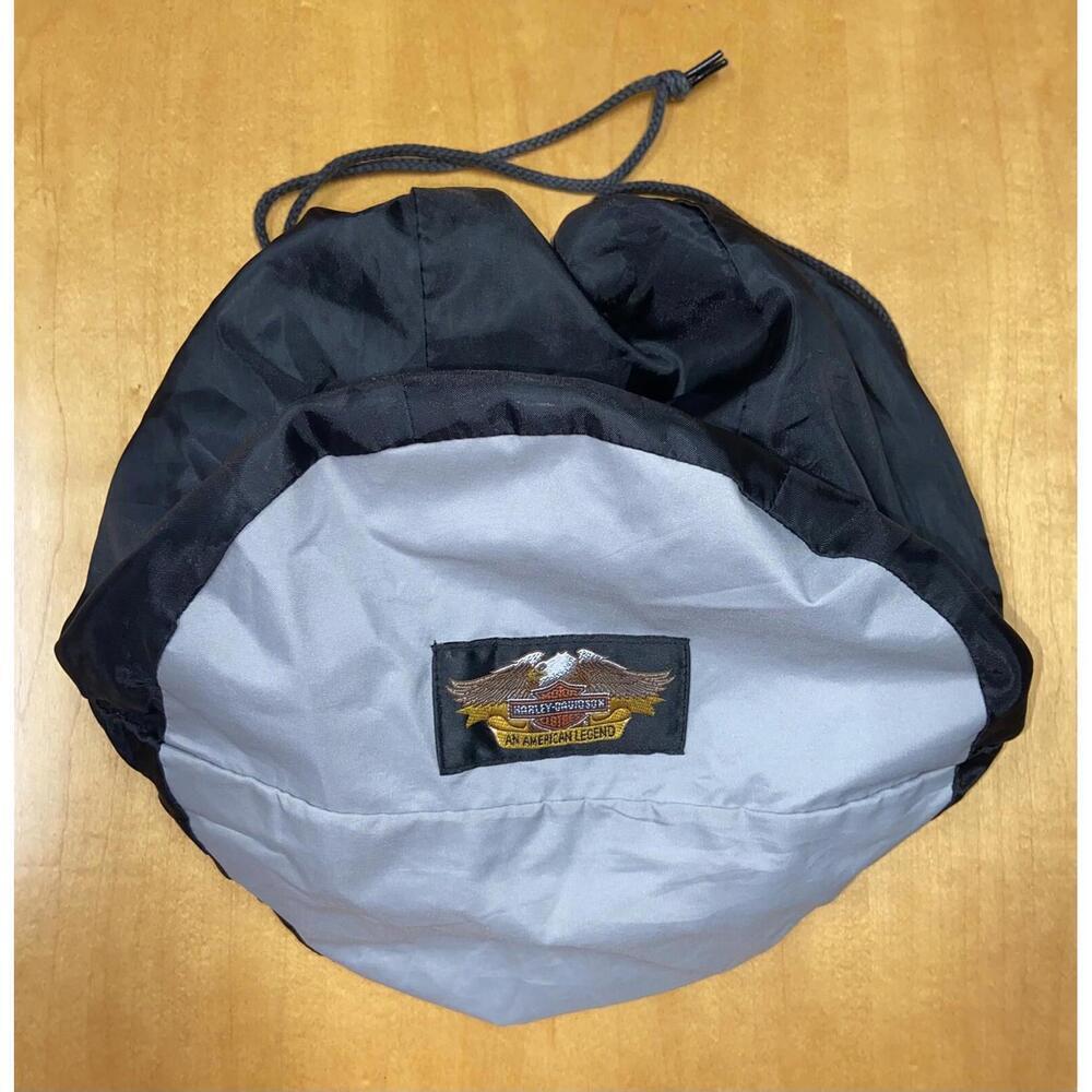 Harley-Davidson Black Grey Hooded / Bag Zip Jacket Removable Hood Replacement